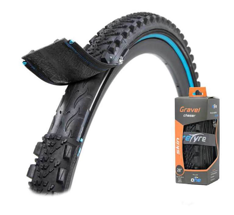 Change your bicycle tire treads with a quick zip skin! The Gadgeteer