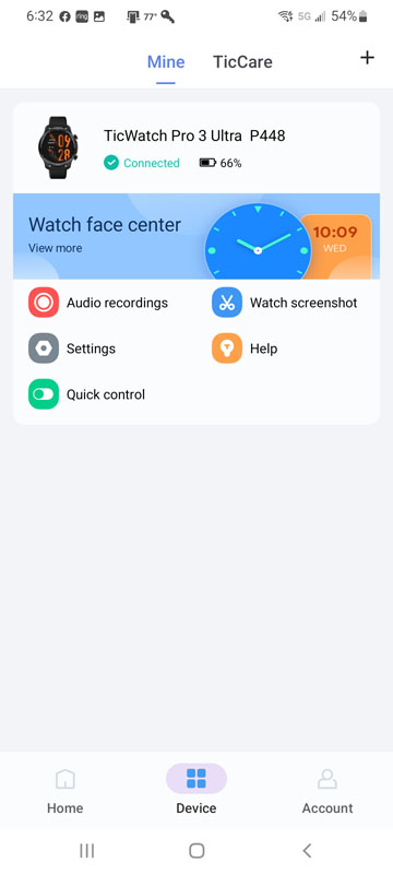 Ticwatch pro 3 online app