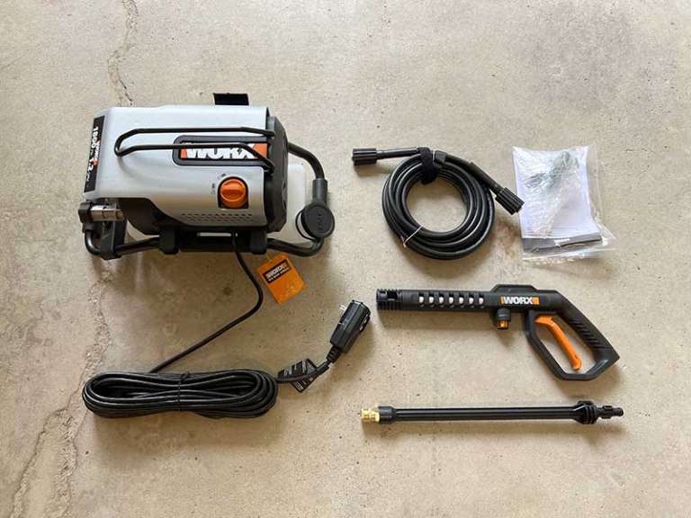 WORX WG605 electric pressure washer review All the pressure minus the