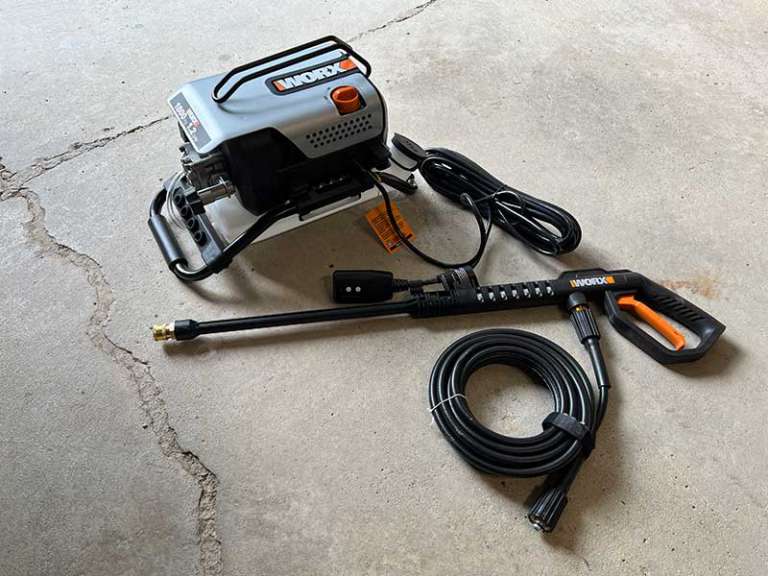 WORX WG605 electric pressure washer review All the pressure minus the