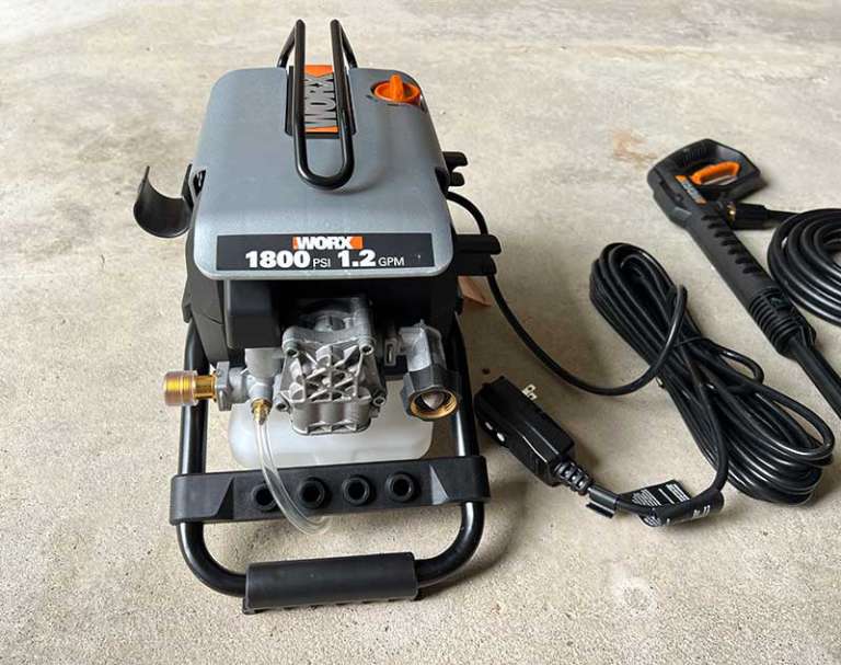 WORX WG605 electric pressure washer review All the pressure minus the