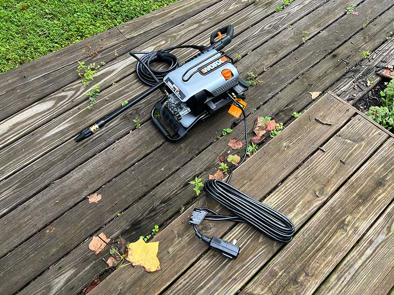 WORX WG605 electric pressure washer review All the pressure