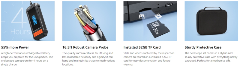 DEPSTECH DS360 Endoscope Inspection Camera User Manual