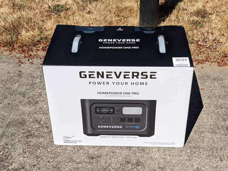 Geneverse 1000-Watt HomePower ONE Lithium-Ion Solar Generator