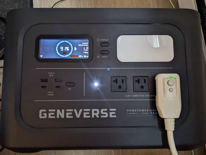 Geneverse 1200-Watt HomePower ONE PRO Series LiFePO4 Power Stations