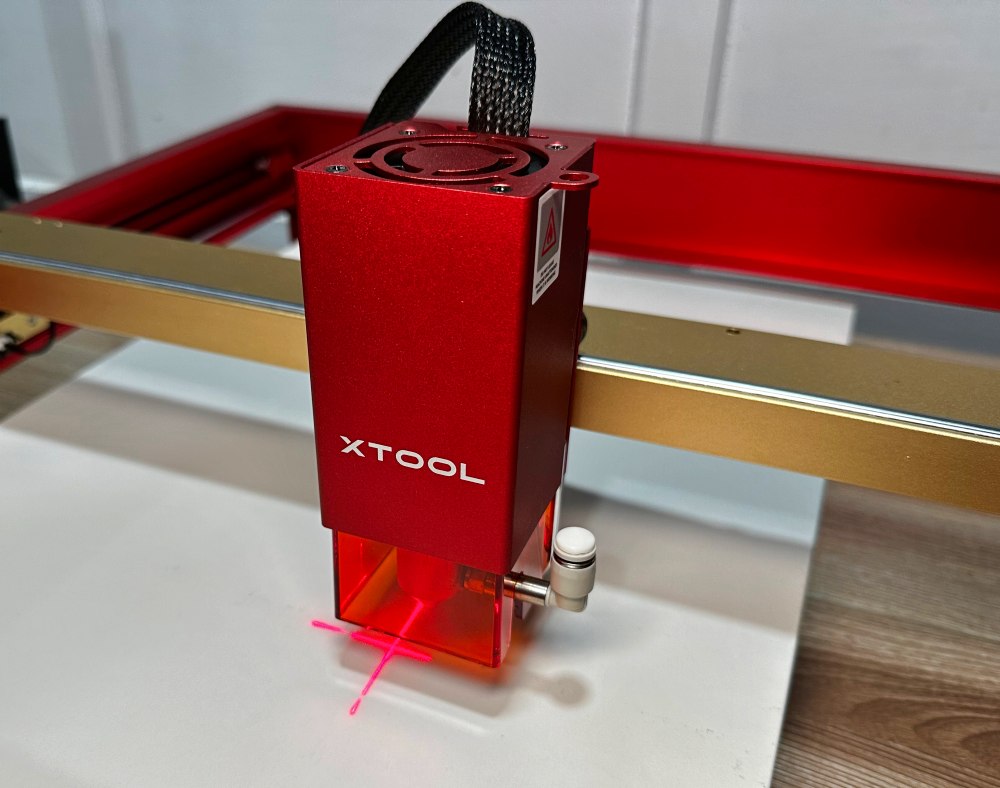 xTool D1 Pro Laser Engraving and Cutting Machine review Shiny, red