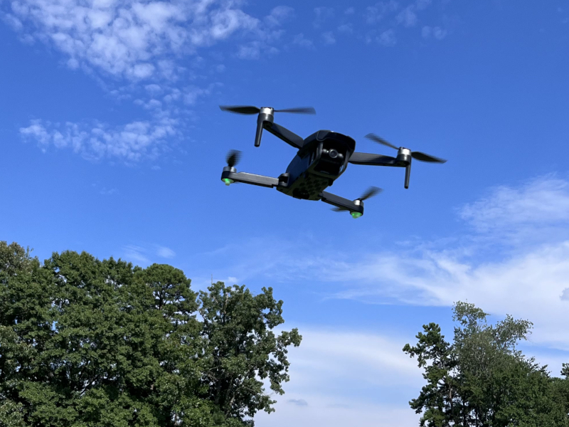 Using small drones to measure wind speeds in