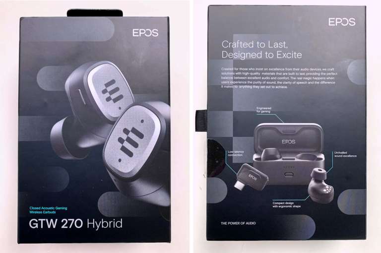 EPOS GTW 270 Hybrid Closed Acoustic Wireless Earbuds with Dongle review ...