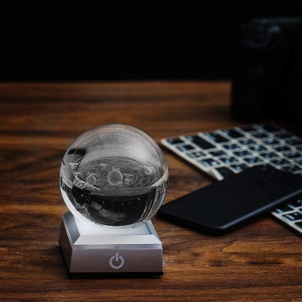 solar system sphere paperweight