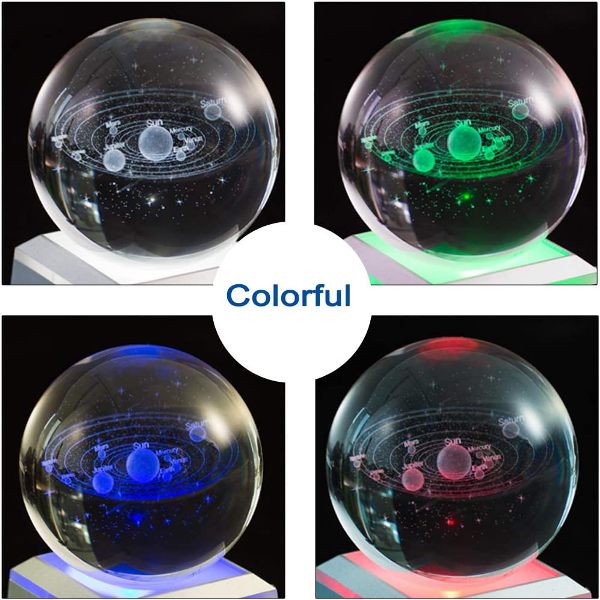 solar system sphere paperweight