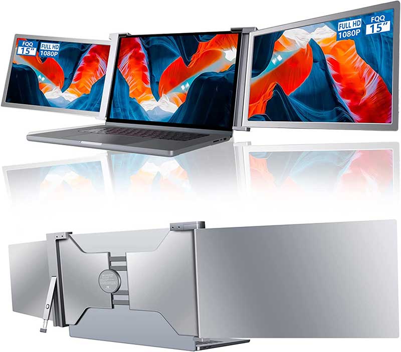 Deal of the day – Max out your laptop computer’s display house with this 15in tri-screen add-on