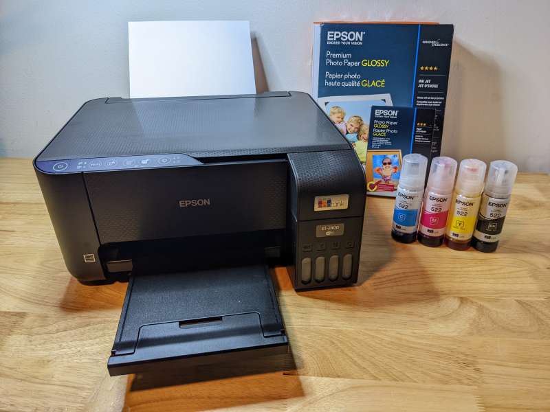 Epson EcoTank ET-2400 Wireless Color All-in-One Cartridge-Free Supertank  Printer with Scan and Copy 