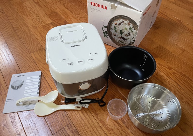 Review of the Toshiba 6-Cup Electric Rice Cooker - Delishably