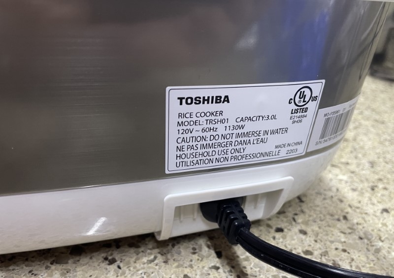 Toshiba TRSH01 Electric Rice Cooker review - Consistently