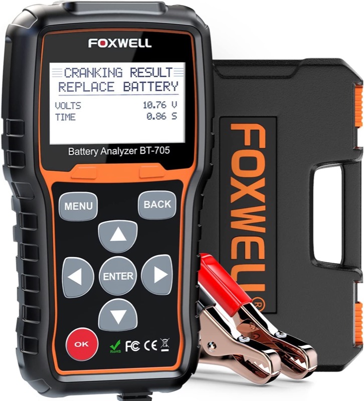 FOXWELL BT705 car battery tester review - Stay current on your