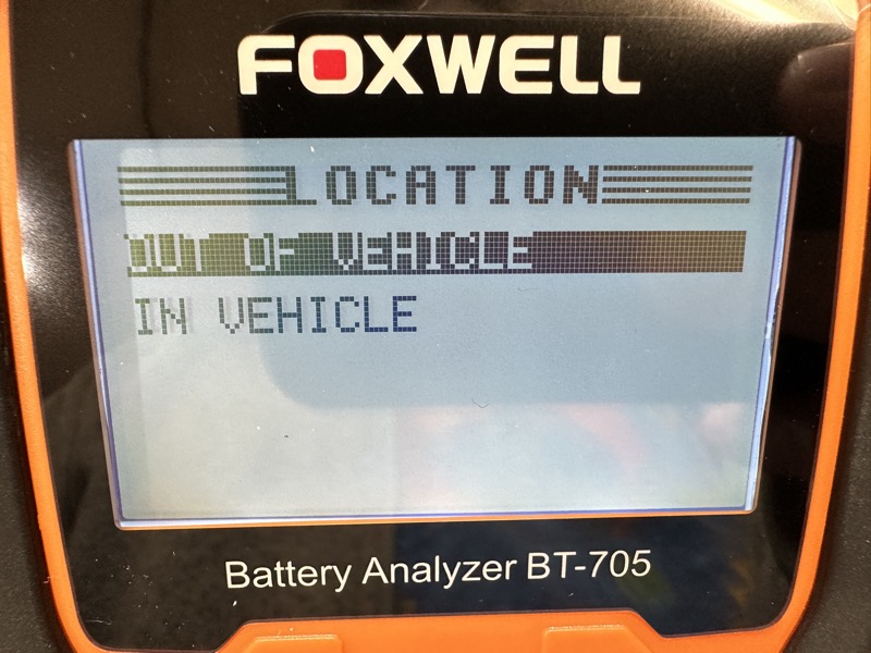 FOXWELL BT705 car battery tester review - Stay current on your