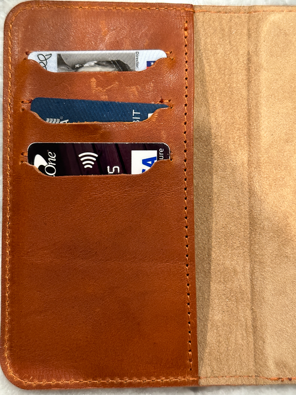 iPhone 14 Top-Grain Leather Folio Wallet – Geometric Goods