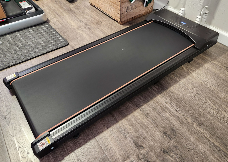 Under Desk Treadmill Walking Pad 2 in 1 Walkstation Jogging Running  Portable Installation Free for Home Office Use, Slim Flat LED Display and  Remote