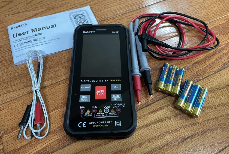 Kaiweets KM601 Smart Digital Multimeter review Bright, accurate, easy