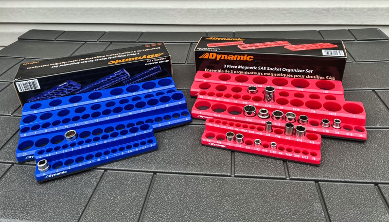 Dynamic Tool magnetic socket organizer sets (Metric & SAE) review - The  Gadgeteer