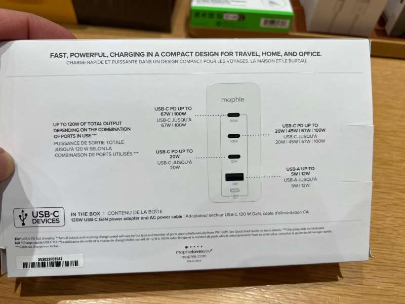 mophie speedport 120 4-port GaN wall charger travel kit review