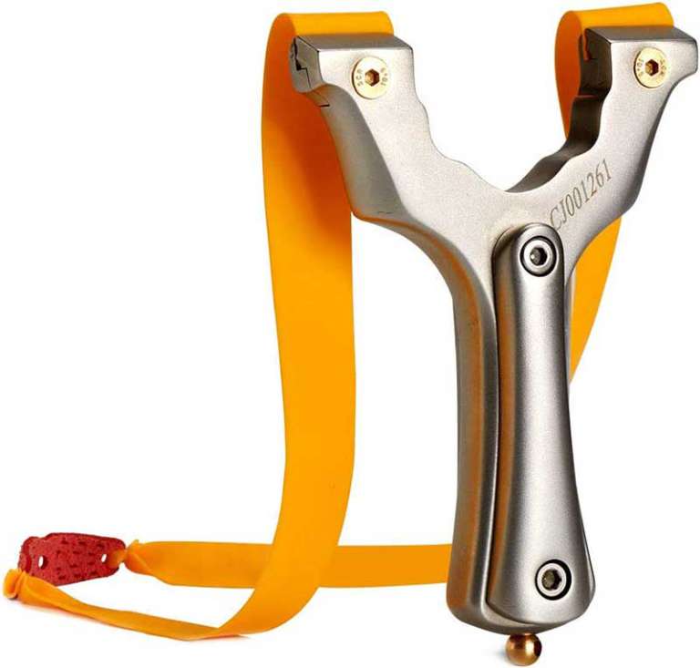 This stainless steel slingshot is probably a bad idea, but you'll want ...