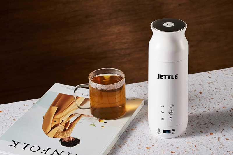 Jettle is a portable thermos-sized kettle that boils water in less