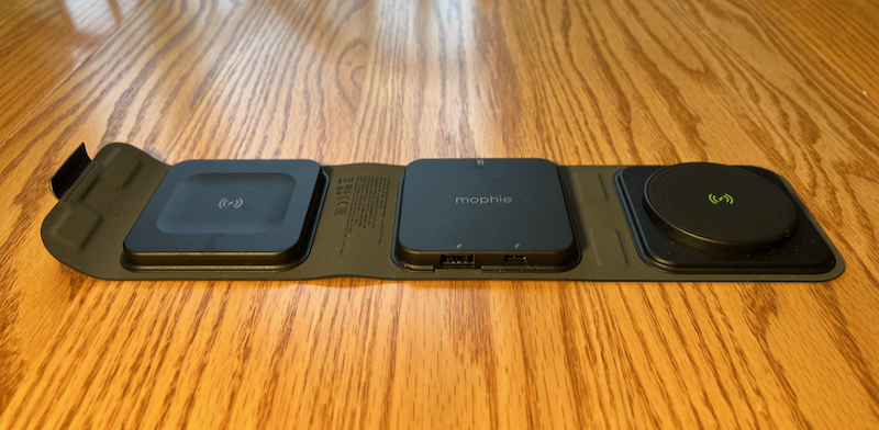 mophie snap+ multi-device travel charger unfolded