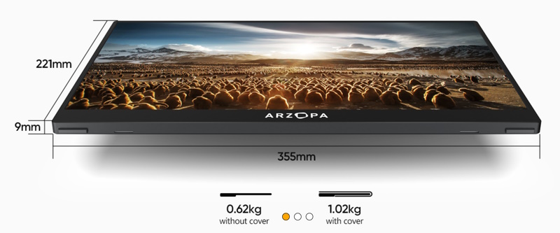 Arzopa 4K Monitor 12