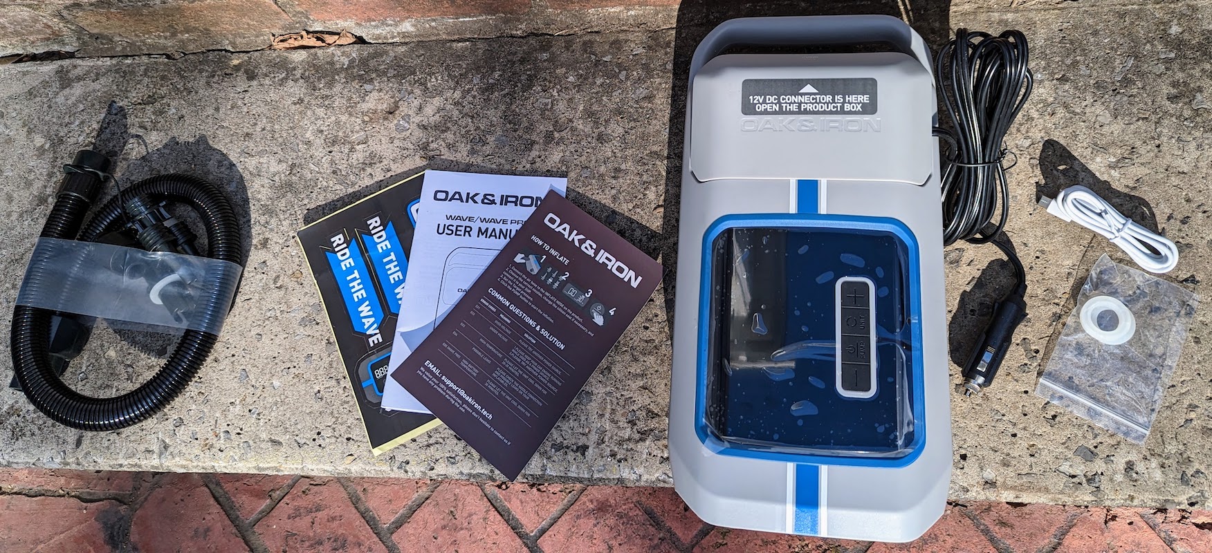 Oak & Iron Wave Pro portable inflator review - Easily inflate all your ...