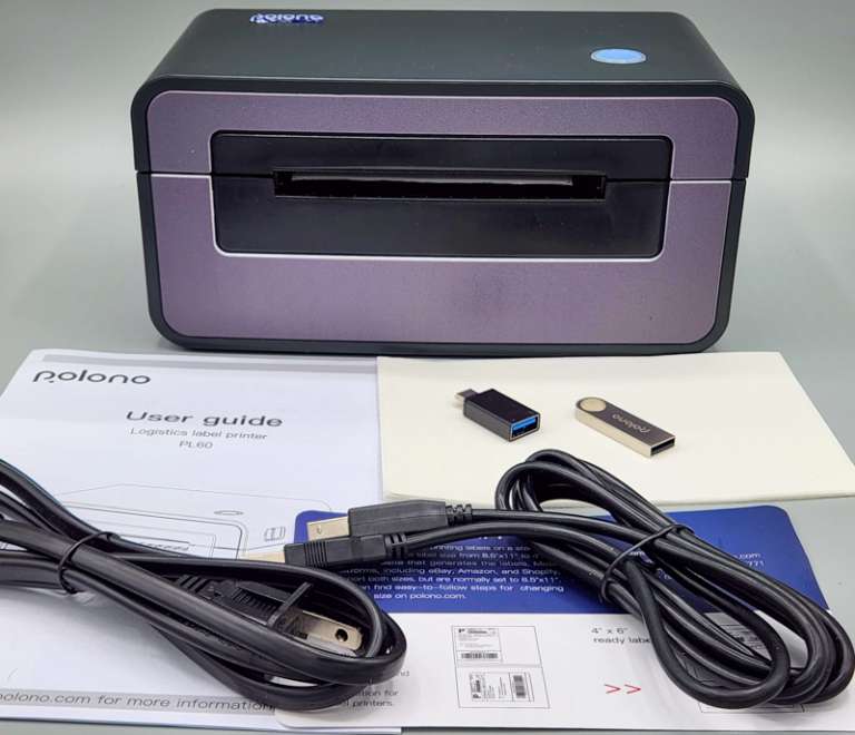 POLONO PL60 thermal label printer review fast and easy labels The