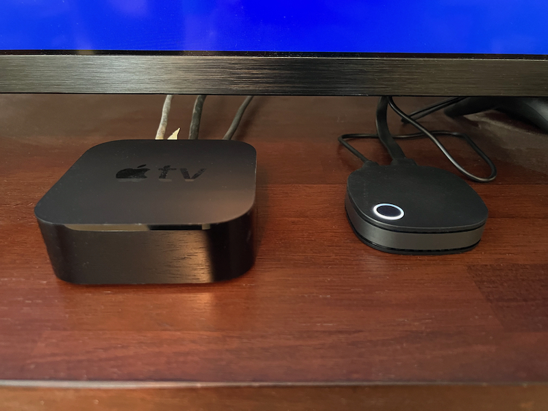 The ProScreenCast SC01 Miracast Dongle is dwarfed by my AppleTV HD