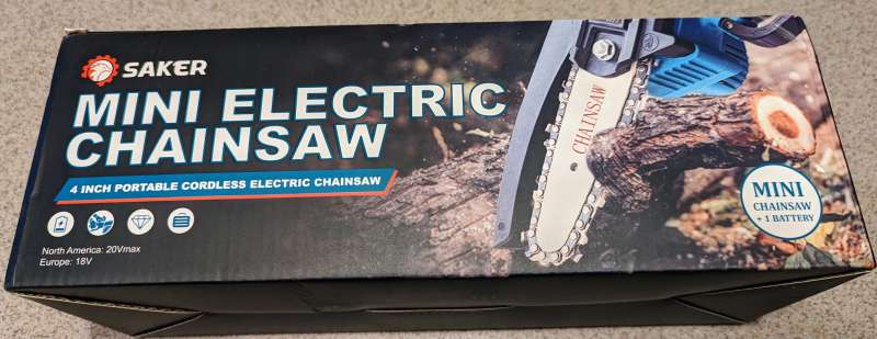 Mini Saker Cordless Chainsaw Unbox and Review. How Good Is It? 