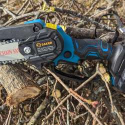 Saker Mini Chainsaw review – lumberjack function, cordless drill package!