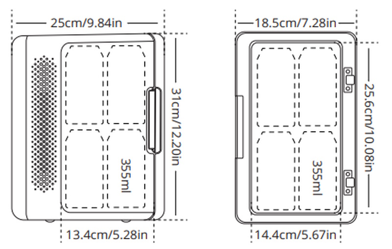 AstroAI Mini Fridge 12