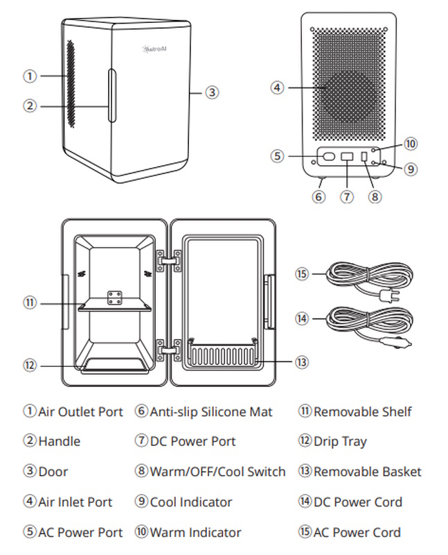 AstroAI Mini Fridge 13