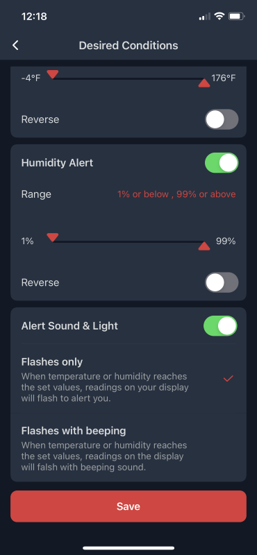 Switchbot Hub 2 10 temp and humidity alerts