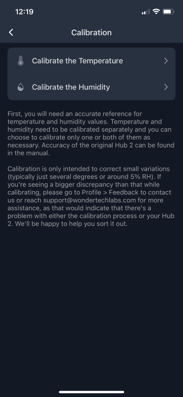 Switchbot Hub 2 11 temp calibration
