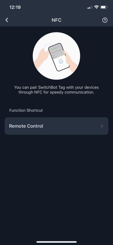 Switchbot Hub 2 12 nfc tag