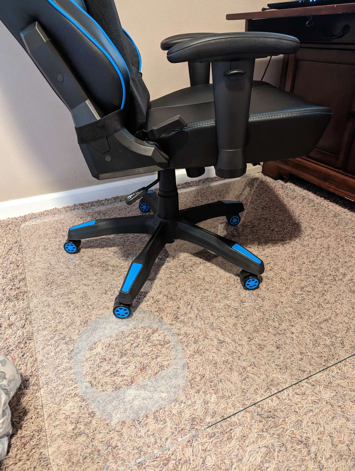 Vitrazza Collegiate Glass Chair Mat review silky smooth seating The