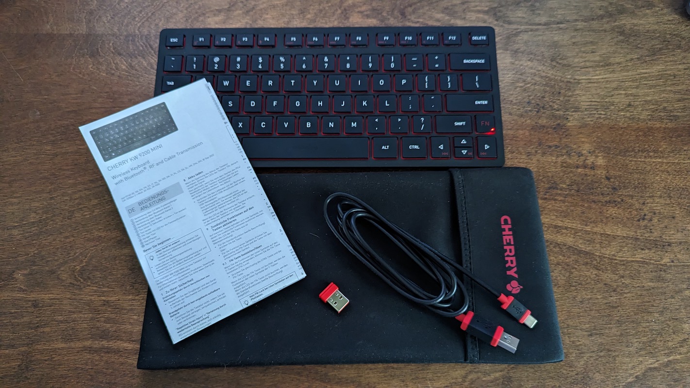 Cherry KW 9200 Mini Wireless Keyboard review three different ways to