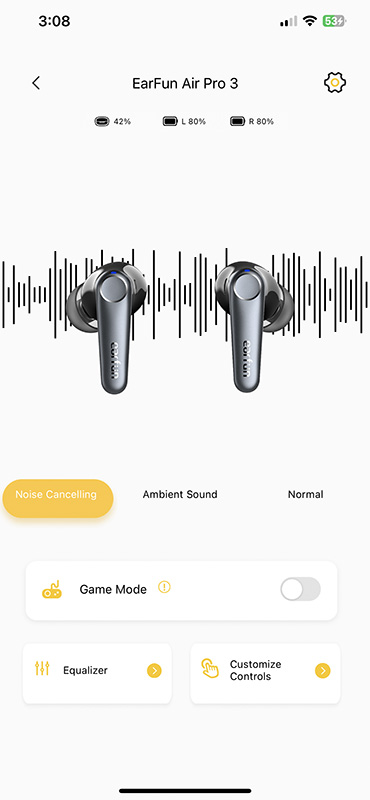 Earfun controls online