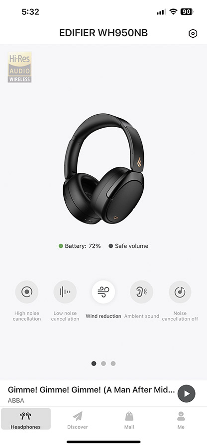 Edifier WH950NB ANC Test - HeadphonesAddict 