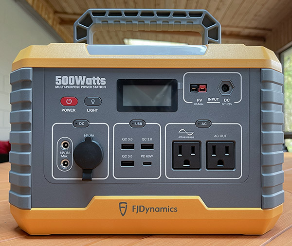 FJDynamics PowerSec MP500 portable power station review