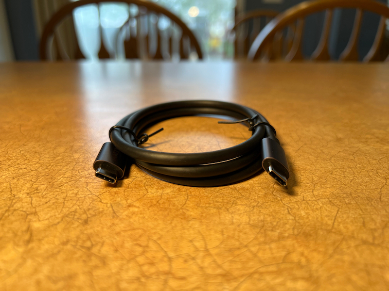 Included USB-C cable