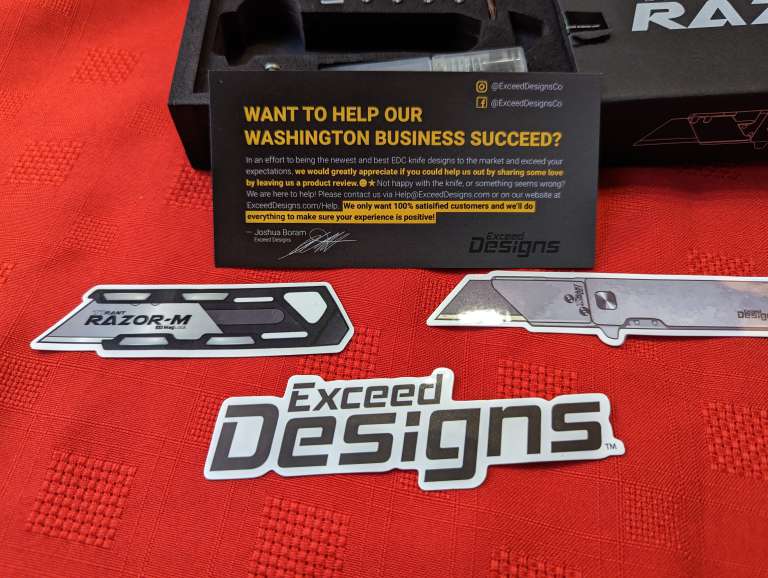 Exceed Designs TiRant Razor V3 titanium utility knife review - the best ...