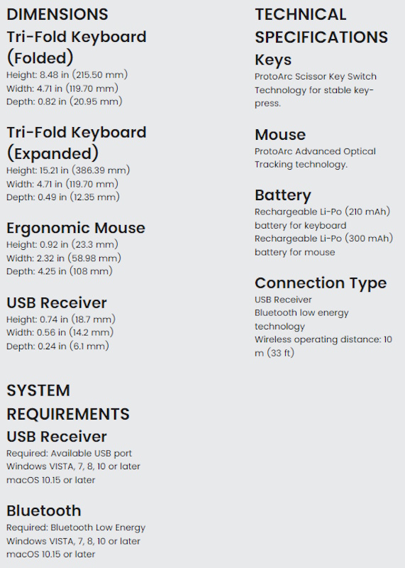 ProtoArc XKM01 Kayboard and Mouse 2