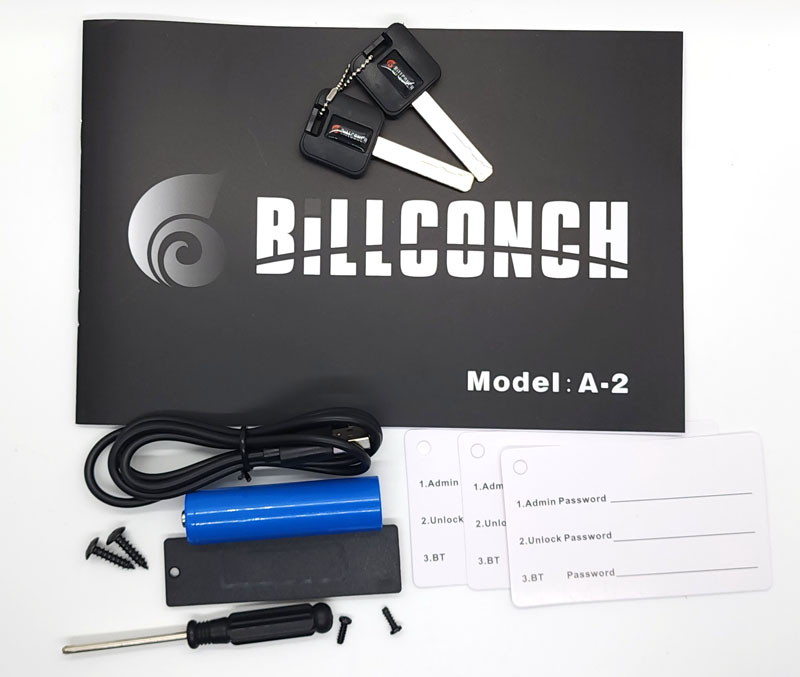 Billconch fingerprint discount bike u lock