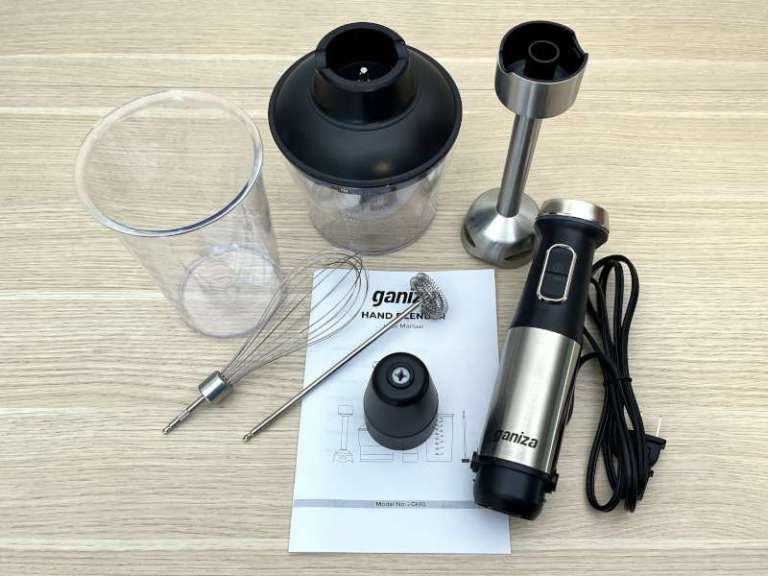 Ganiza 5in1 Hand Blender review one package, four appliances The