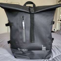 GOT BAG Coral Gardners edition rolltop backpack review – using ocean impact plastic to tote your stuff